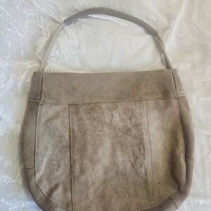 Tan Suede Women's Bucket Bag